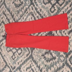 Express Slim Flare Columnist Pant, Red